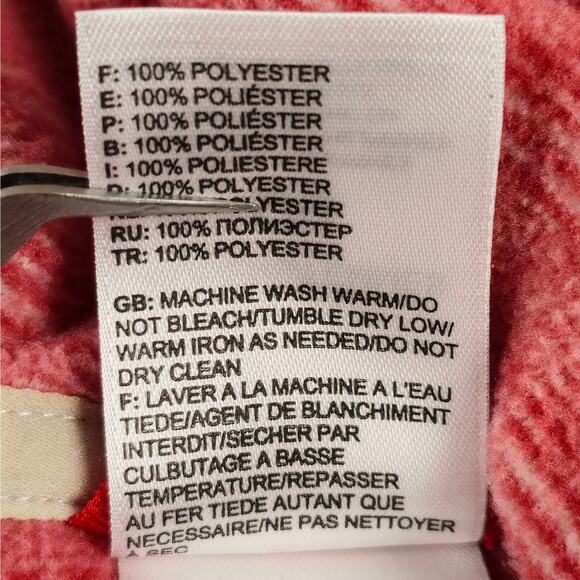 The North Face Jacket Womens Large Polartec ThermalPro Red Full Zip Hoodie - Picture 14 of 16